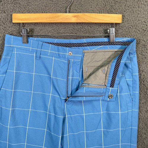 Bonobos Golfhose Herren 32x30 (33x30) blau kariert Straight Fit Performance - Bild 21 von 23