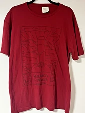 Maker's Mark Whiskey Tshirt Size XL Red Maker's Mark Logo Graphic T-Shirt