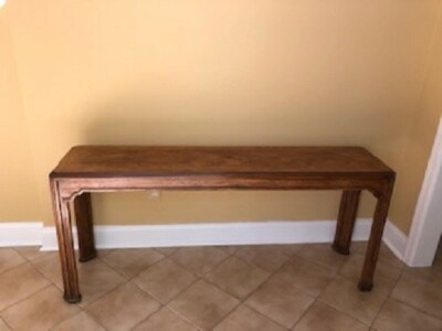 Vintage Drexel Heritage Sketchbook Console Table Burlwood Top Vintage Drexel Heritage Sketchbook, Drexel Heritage Console Table