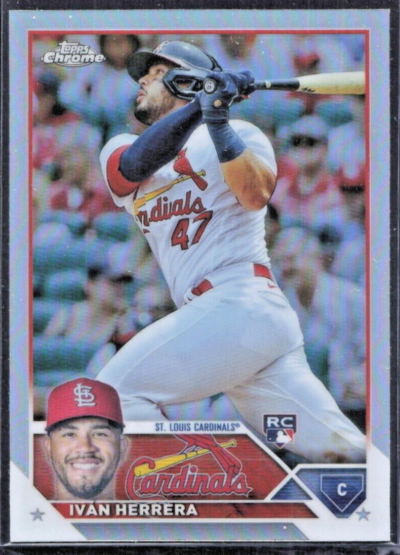 2023 Topps Chrome Refractor #177 Ivan Herrera RC - St. Louis Cardinals - MINT
