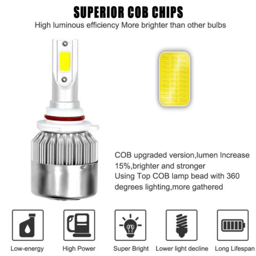 For Dodge Charger 2011 2012 2013 2014 - 6x LED Headlight Hi/Lo + Fog Light Bulbs - Foto 3 di 12