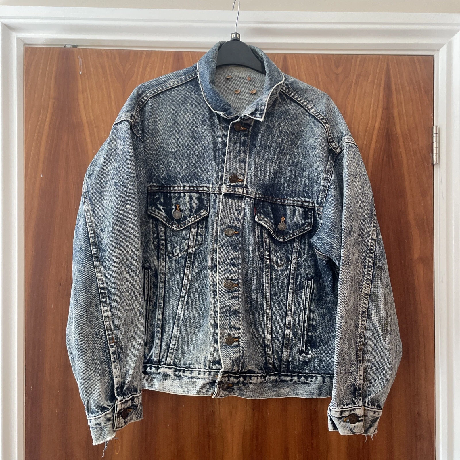 Men’s Vintage Levi’s Stonewash Denim Jacket Size L 1990s