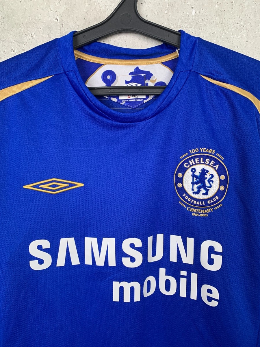 Maillot Chelsea 2005-2006 Domicile #3 Del Horno - Umbro Taille M - Occasion Bon État