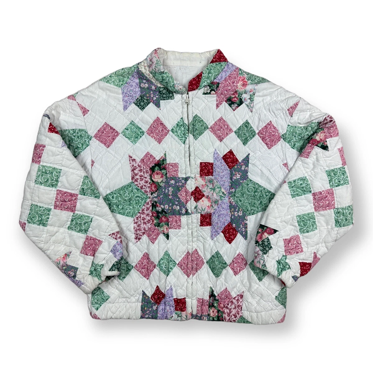 Patchwork quilt jacket sale