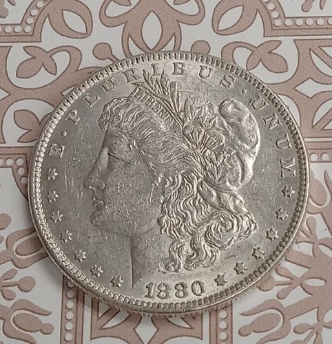 1880-O  MORGAN DOLLAR SILVER  AU  TP-3437