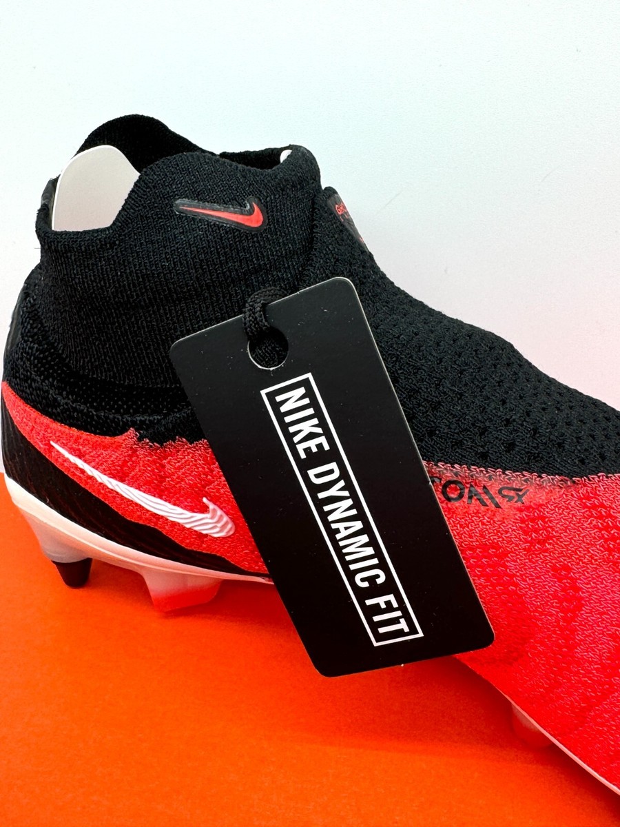 Nike Mens Phantom GX Elite DF SG Pro Red Black Soccer Cleats