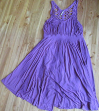 Free People S Dark Mauve Lined  Dress  So.. Cute!! Great Condition Defect