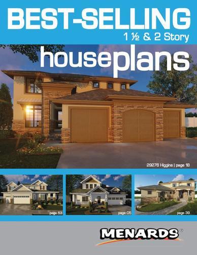 Menards Best Selling One And A Half Two 2 Story House Plans