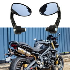 7/8" 22mm Motorcycle Bar End Mirrors for Triumph Street Triple 675 765 R RS TN