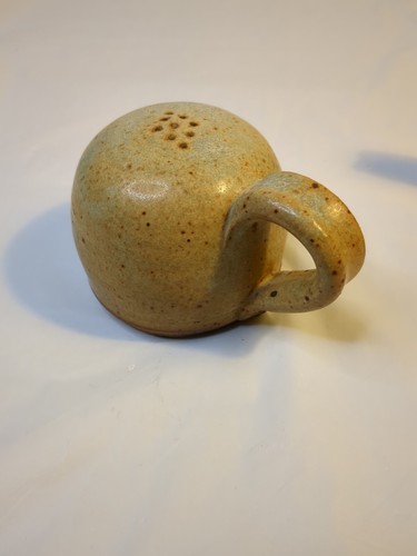 Art Pottery Stoneware Sale N Pepe Shakers con Tappo di Sughero Firmato - Foto 6 di 13