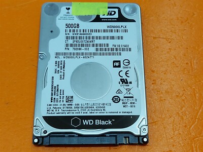       Hard Drive SATA Laptop 2.5'' WD WD5000LPLX-60ZNTT1 500GB DCM: HH0TJHK