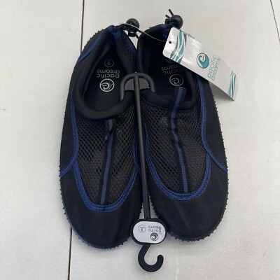 Pacific Dreams Black & Blue Unisex Adults Water Shoes Size 9