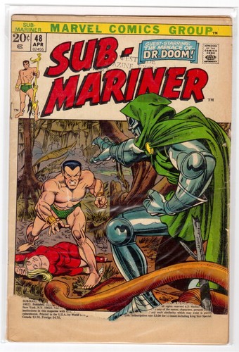 Sub-Mariner (Marvel 1970) #32 & #48 1st Llyra | vs Dr Doom Reader Copy - Picture 3 of 3
