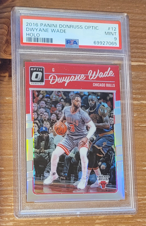 2016 Panini Donruss Optic Holo #12 Dwyane Wade LeBron James PSA 9