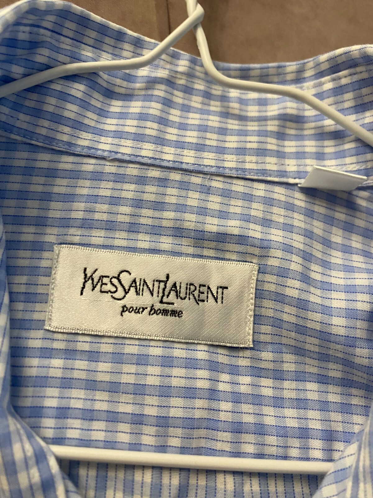 Camicia a quadri YSL Yves Saint Laurent di lusso di marca taglia M