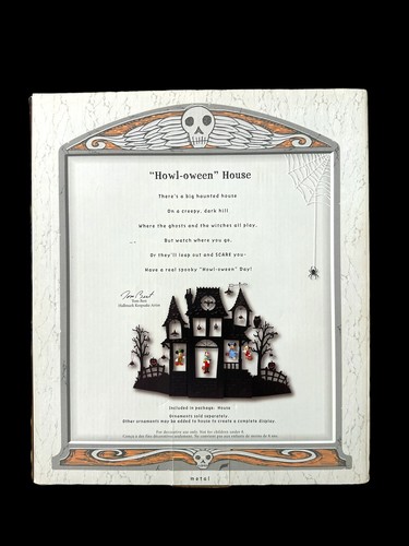 Hallmark Halloween Ornament Aufsteller HEULE - HALLOWEEN HAUS Metall 2007 NEU - Bild 3 von 5