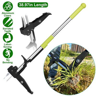 Weeder Puller Stand Up Weed Tool with 39'' Handle Garden Weed Root Remover Killer