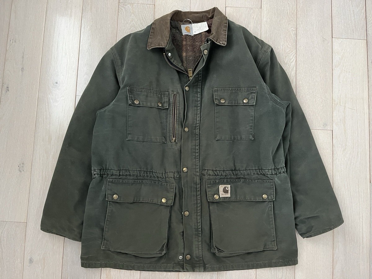 60's〜70's Carhartt Chore Coat チョアコート Vintage 70's Carhartt Chore Jacket SZ 44 – The Barn Owl