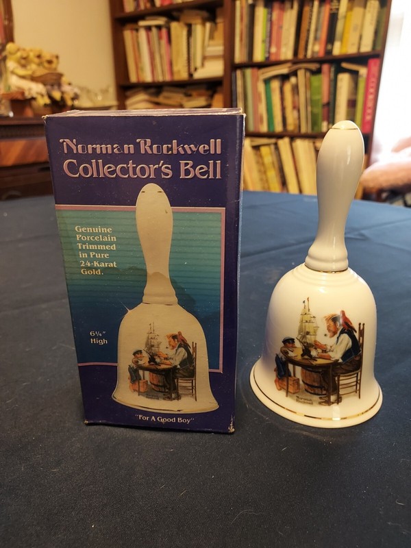 6.25-Inch Norman Rockwell Porcelain Collector's Bell