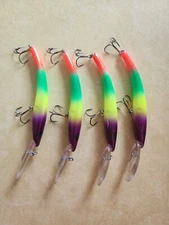 800 SERIES REEF RUNNER 4 BRAND NEW LURES ALL SAME COLOR PRE ACME MADE IN 2017