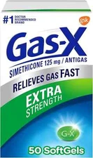 SM Gas-X Extra Strength Gas Relief Softgels With Simethicone 125 Mg 50 Count