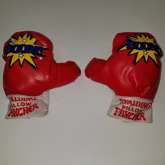 Spalding Pillow Puncher BOOM Boxing Gloves Child Small Red White 4Kidz