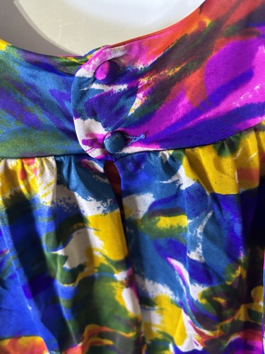 vassarette womens size 34 multi color blouse Pajama 2194 - Picture 9 of 13