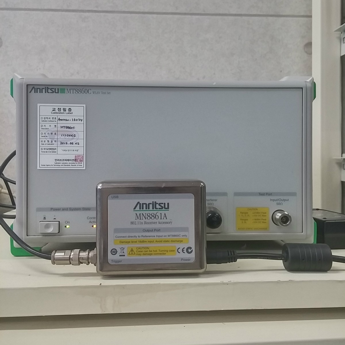 Used Anritsu MT8860C (w/opt.17-802.11n) - WLAN(b,g,n) Test Used Anritsu MT8860C (w/opt.17-802.11n) - WLAN(b,g,n) Test