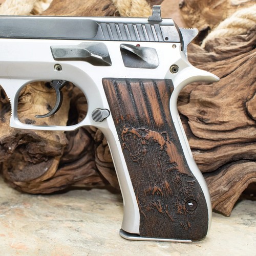 Poignées Acryliques Blanches KSD Pour Pistolet Jericho 941 F/FS - Neuf