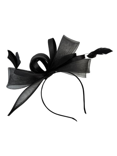 Large Swirl Loop Sinamay Headband Fascinator Weddings Ascot Hatinator Races - 第 4/68 張圖片
