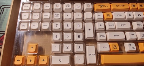 Honey Milk Keycaps PBT 140 Keycaps Dye-sub XDA Height New for Cherry MX Keyboard - 第 9/12 張圖片