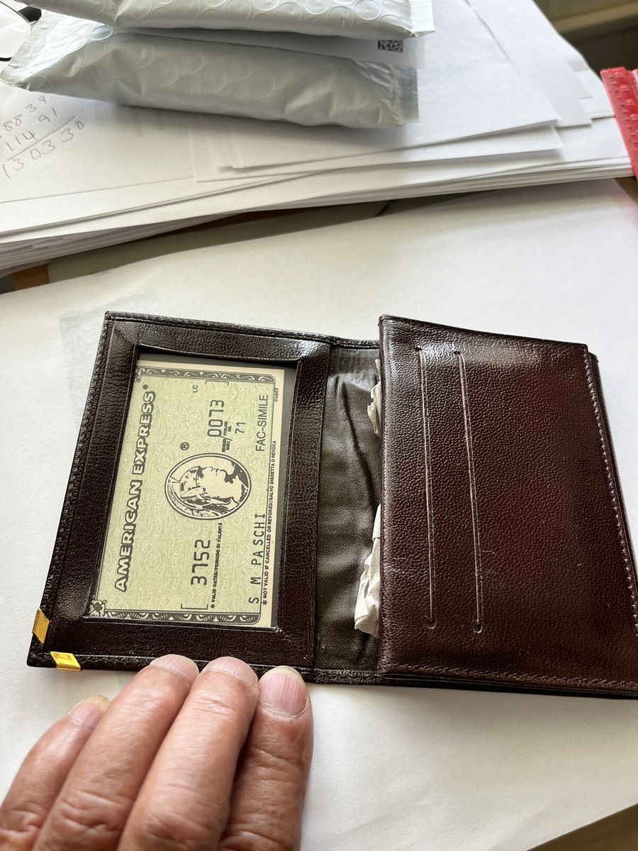 Authentic Men's Bally Leather Trifold Wallet Brown 55935 soft