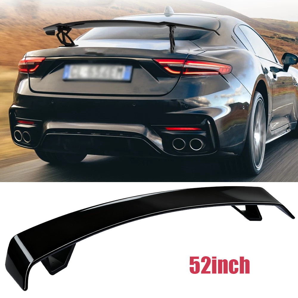 Glossy Black 52" Rear Spoiler Wing Truck GT-Style For Maserati GranTurismo V