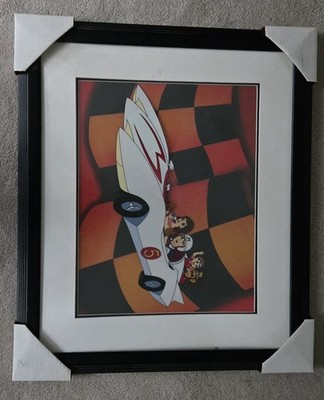  SPEED RACER LIMITED EDITION, Black Wood Square Picture Frame 12x12 Matted White