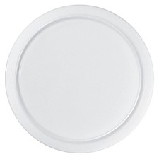 DaloLindén 502 Moa Schneidbrett mit Saftrille, Kunststoff, rund, Ø 25 cm, weiß