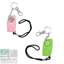 Schlüssel-Alarm Soft Touch Tasche Sirene Lampe  Anhänger Spar-Set Panikknopf