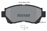 Textar Bremsbelagsatz Scheibenbremse 2179101 FüR Es Celica Toyota Ls Camry Lexus