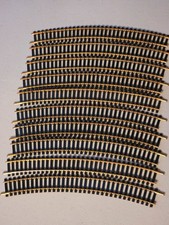 Vintage 10 Pieces of Atlas HO Code 100 18  R Curved Snap Track Brass