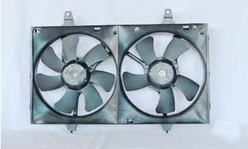 Conjunto de ventilador de refrigeración de doble radiador y condensador para 96-99 Nissan Máxima NI3115103 Foto 2 de 4