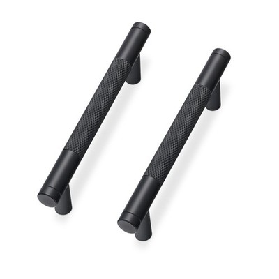 Cabinet Pulls 30 Pack 3-3/4 Inch Hole Center Matte Black KO1802 Led KOMOTIA