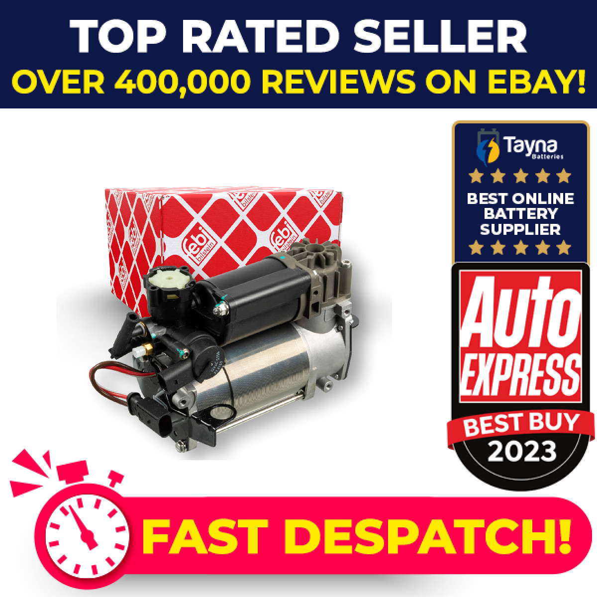 Air Suspension Compressor fits MERCEDES S600 W220 5.5 5.8 00 to 05 A2113200304