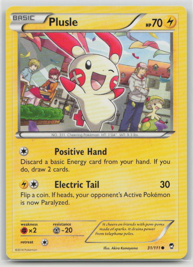 Plusle 31/111 Common Furious Fists Pokemon Lightly Played