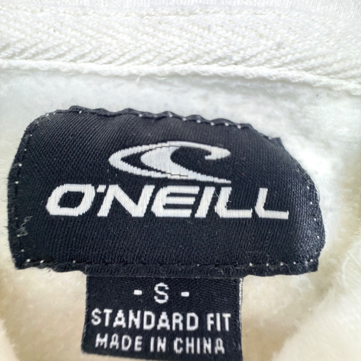 O'Neill Surf Wagon Hoodie Mens S Cream Pullover Graphic Sweatshirt View 5