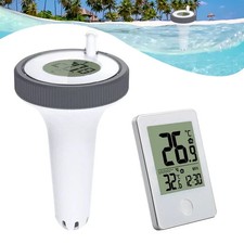 Digital Wireless Floating Pool Thermometer 200ft Range LCD Indoor Receiver Water