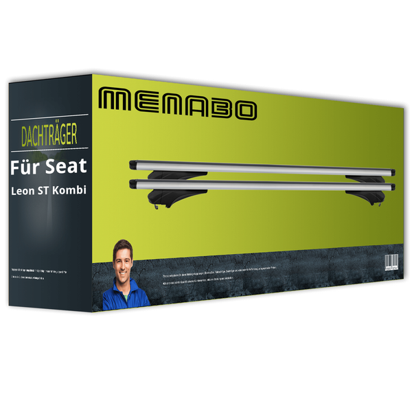 Menabo Sonic - DachträGer - Aluminium - FüR Seat Leon ST Kombi Typ 5F8 NEU EBA-image