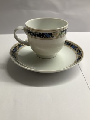 Hutschenreuther Leonard Paris Brocade Kaffeetasse Espressotasse + Untertasse