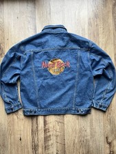 Vintage 1990s Hard Rock Café Denim Jacket – Jolly Rancher Embroidered – Size L