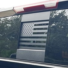 Rear Middle Window American Flag Decal for Chevy Silverado GMC Sierra 2019 2025