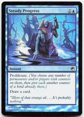 Steady Progress NM Foil C Scars of Mirrodin 45