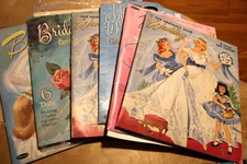 Vintage Lot Wedding Bride & Groom Paper Doll Books